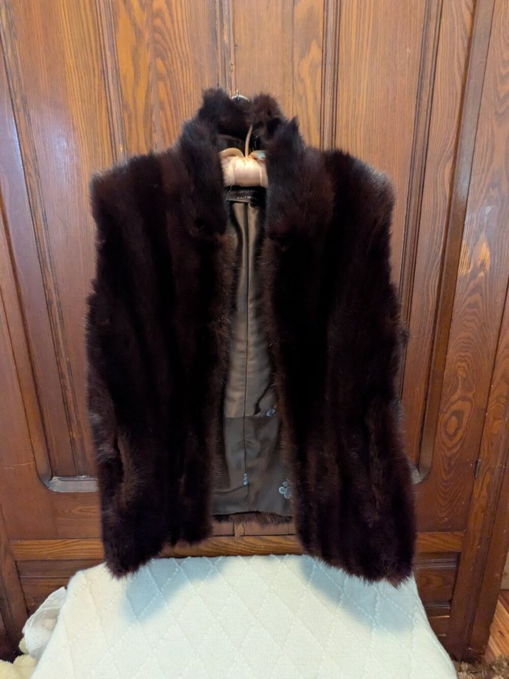 Brown Mink Fur Vest - Mitchell's Furriers
